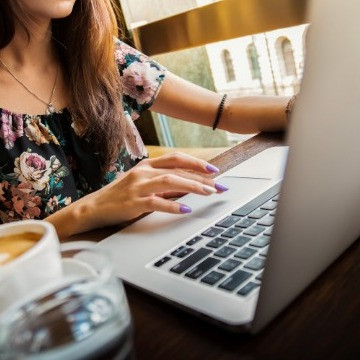 open laptop